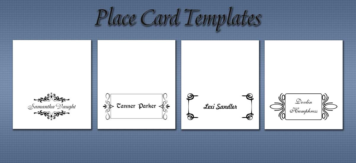 free printable place card template no downloads